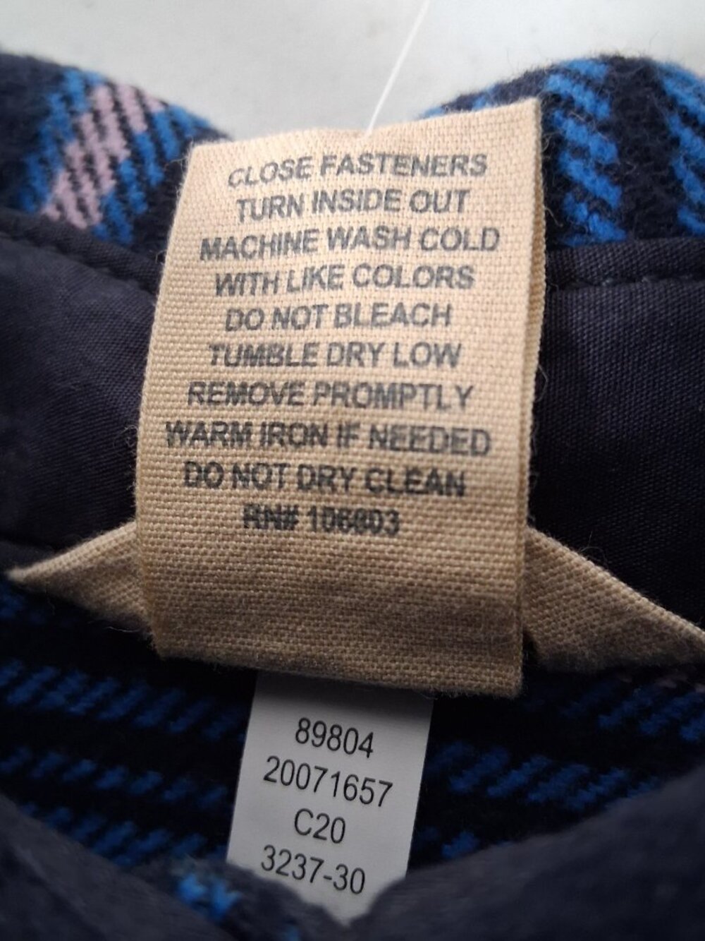 Duluth Trading Co Flannel Shirt Women XS Heritage Weight Stripe Blue Shacket New - Picture 11 of 13